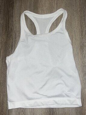 white lululemon Swiftly Tech Racerback Tank Top size 4
